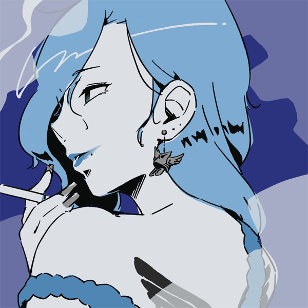 煙草人展　イラスト