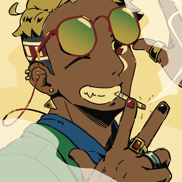 煙草人展　イラスト